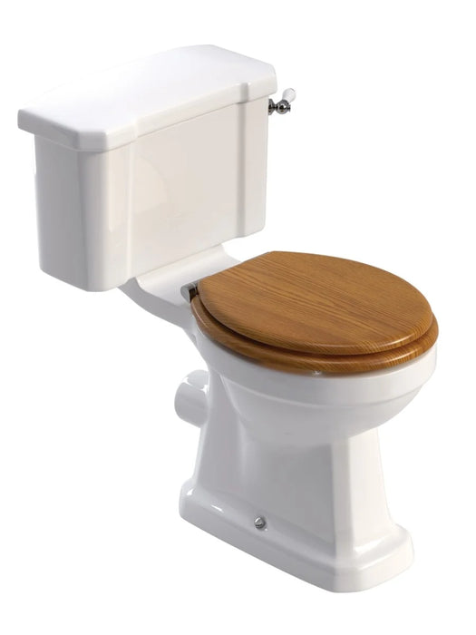 WESTBURY Close Coupled WC-Oak MDF Soft Close Seat