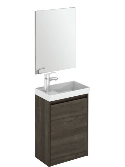 DIJON Wall Hung 45cm Single Door Cloakroom Vanity Unit