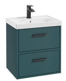 FINLAND Wall Hung  Two Drawer Vanity Unit, Colour Choice
