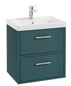 FINLAND Wall Hung Two Drawer Vanity Unit, Colour Choice
