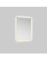 ECHO Rectangle Illuminated 500X700mm Mirror Brushed Gold