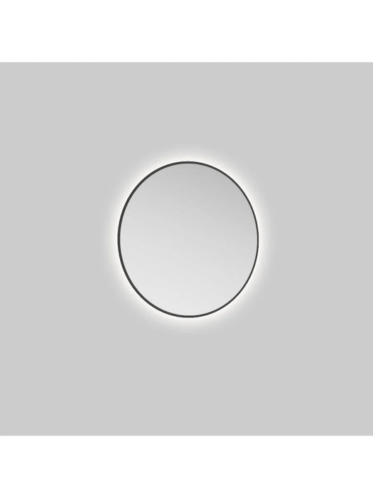 ECHO Round Illuminated 600mm Mirror Black