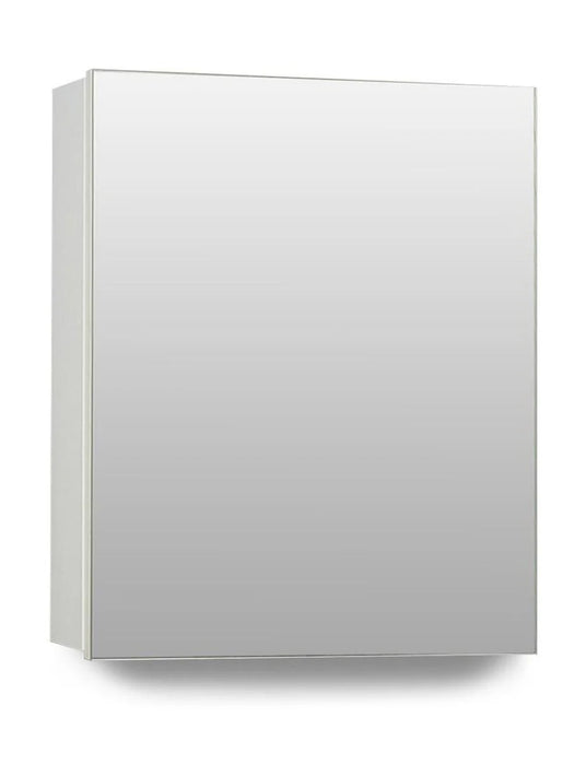 HAMPTON Nont-illuminated Wall Hung 40cm Single Door Mirror Cabinet Gloss White
