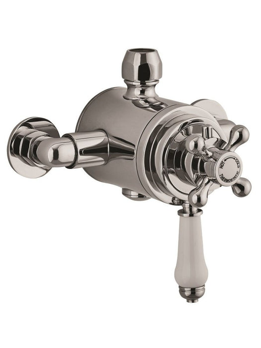 ELIZABETH Traditional Thermostatic Exposed Dual Control Shower Valve Chrome