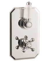 CARYS Traditional Thermostatic Concealed Dual Control Shower Valve Chrome