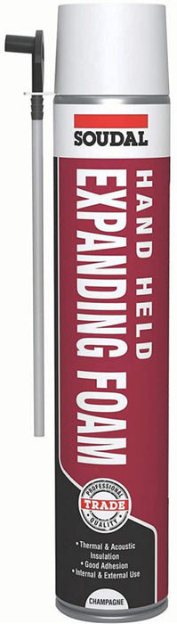 Soudal Hand Held Gap Filler Expanding Foam 750ml