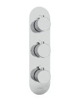 ALITA Round Triple Control 2 Outlet Shower Valve Chrome
