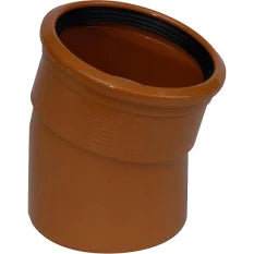 PIPELIFE 15° BEND SINGLE SOCKET 110MM