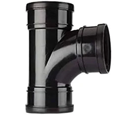PIPELIFE 110mm 92.5° BRANCH TRIPLE SOCK BLACK