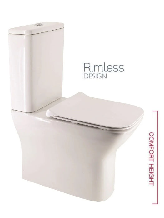 SOPHIA Rimless Comfort Height Fully Shrouded WC-Slim Soft Close Seat