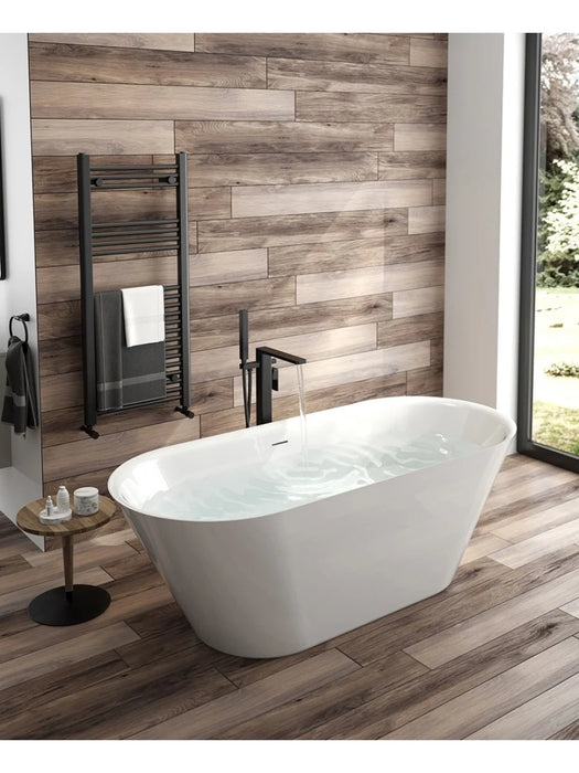 HOWE Freestanding 1700x750mm Bath White including Waste & Overflow
