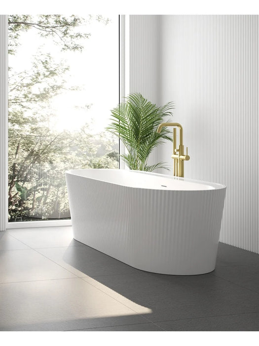 REED Fluted 1700x750mm Freestanding Bath Coloured