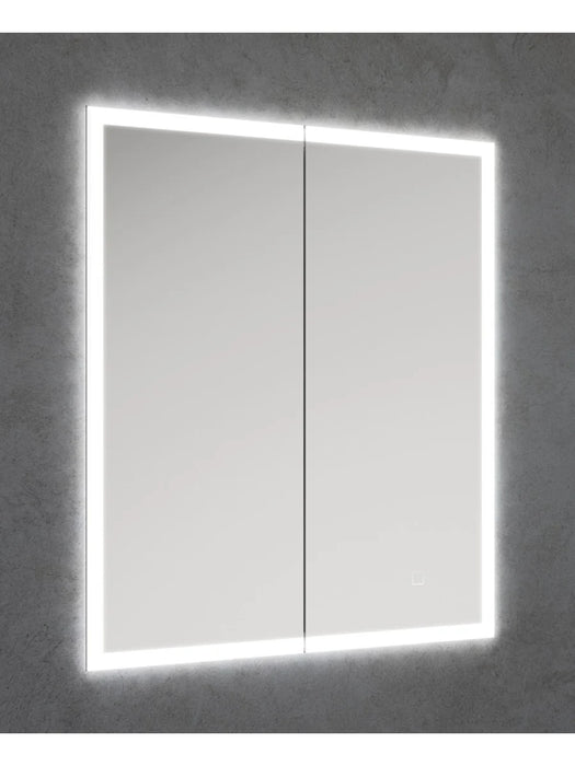 SANSA Recessed Illuminated 600x700mm Double Door Mirror Cabinet