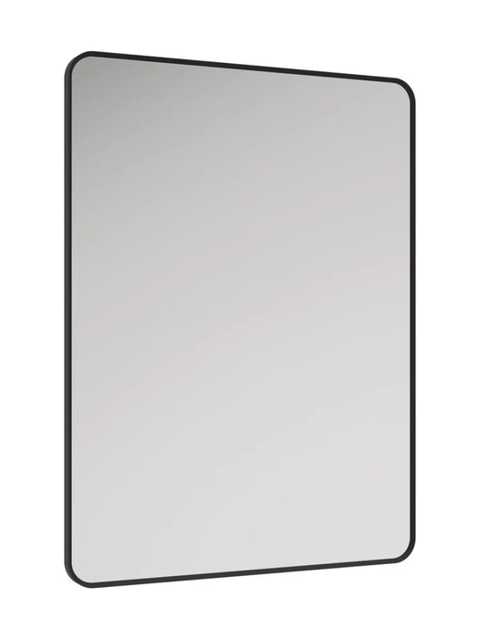 ASTRID Non-illuminated 600x800mm Metal Frame Rectangle Mirror Matt Black