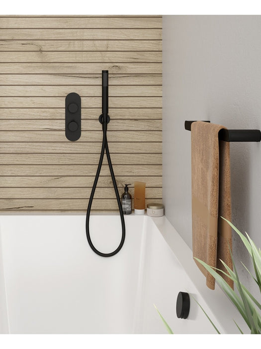 ALITA Knurled Bath Set 2 Matt Black