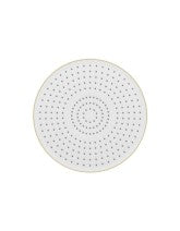 ALITA Knurled Shower Set 1 & Ceiling Mounted Fixed Head Brushed Gold