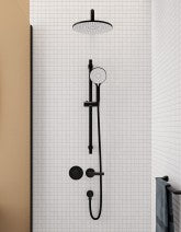 HAKK Thermostatic Shower Set 1 with Wall Arm Matt Black