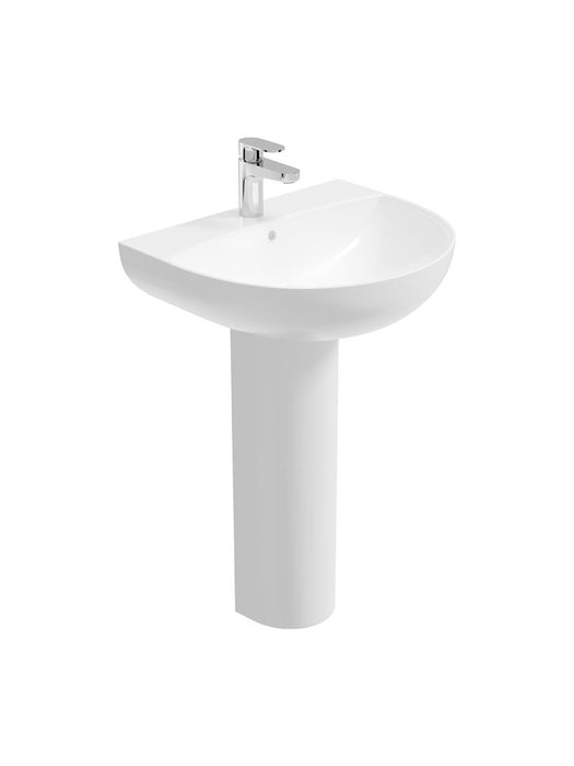 HORIZON Round 1 Tap Hole Wash Basin & Full Pedestal