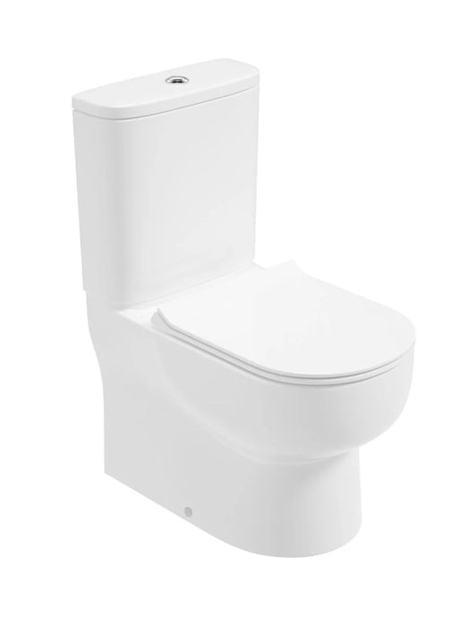 VIA Fully Shrouded Closed Coupled Rimless Pan & Sequence Slim Soft Close Seat
