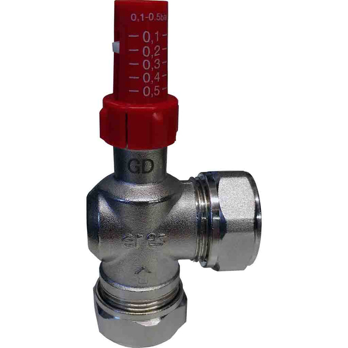 South 22mm Angled Bypass Valve