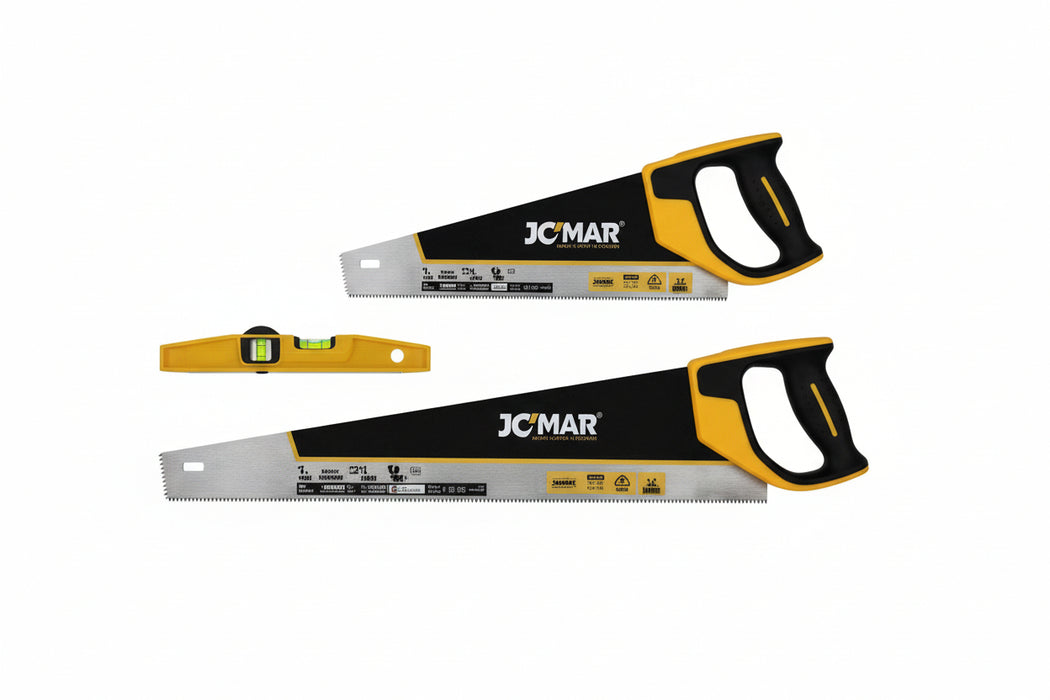 Two Stihl handsaws side by side on a white background