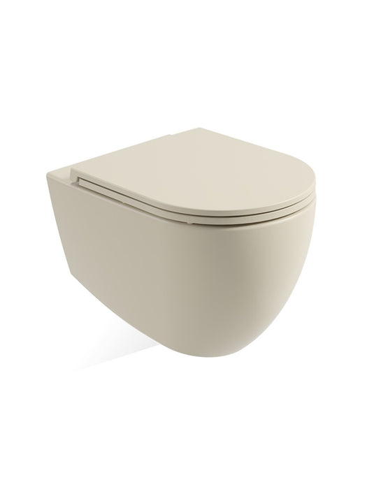 AVANTI Rimless Wall Hung WC & Soft Close Seat Ivory