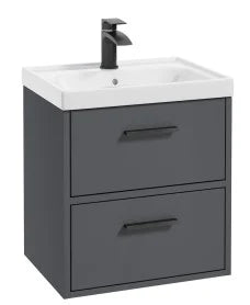FINLAND Wall Hung  Two Drawer Vanity Unit, Colour Choice