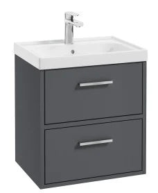 FINLAND Wall Hung  Two Drawer Vanity Unit, Colour Choice
