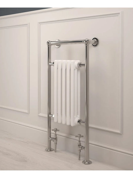 CROFT Traditional 940x474mm Heated Towel Rail Chrome