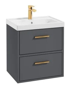 FINLAND Wall Hung  Two Drawer Vanity Unit, Colour Choice
