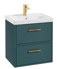 FINLAND Wall Hung  Two Drawer Vanity Unit, Colour Choice