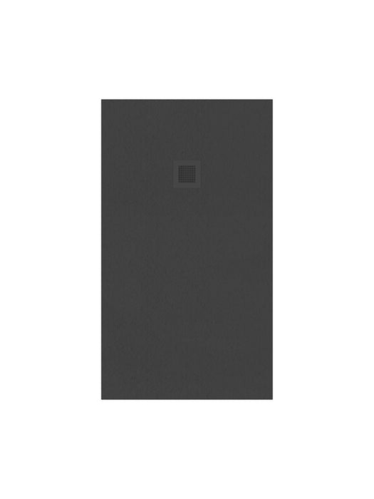 SLATE 900x800mm Rectangular Shower Tray & Waste White