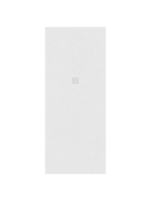 SLATE 1700x700mm Large Rectangular Shower Tray & Waste White