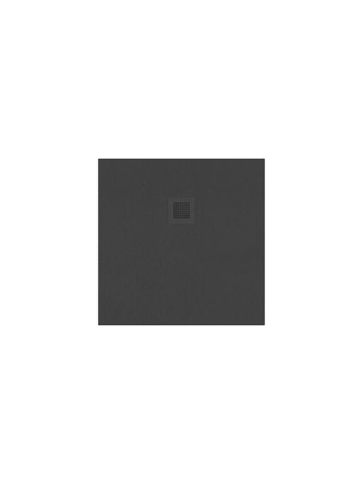SLATE 800mm Square Shower Tray & Waste White
