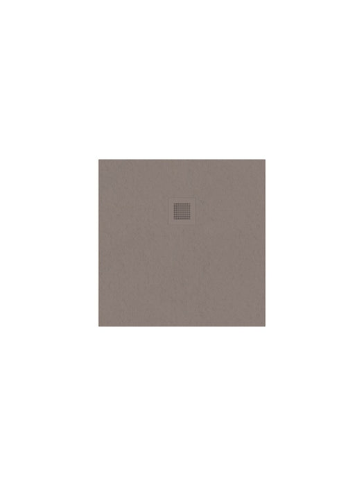 SLATE 800mm Square Shower Tray & Waste White