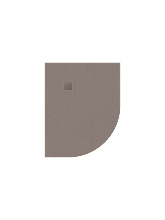 SLATE 1000x800mm Left Hand Offset Quadrant Shower Tray & Waste White