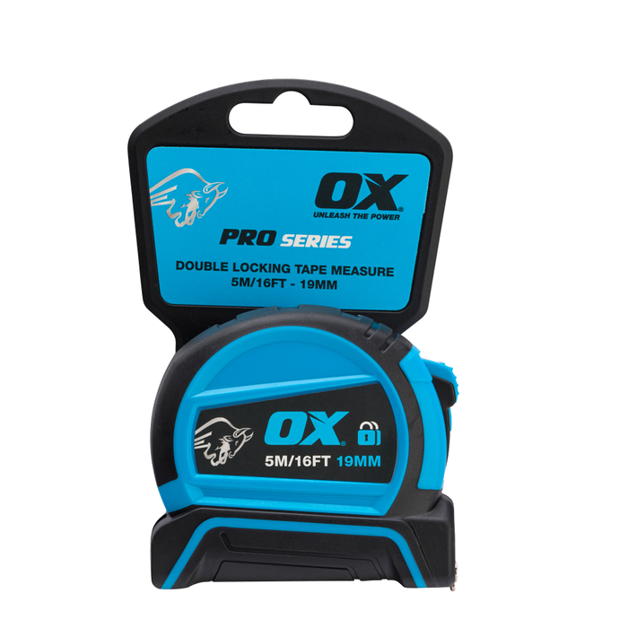 OX Pro Dual Auto Lock Tape Measure – 5m / 16ft