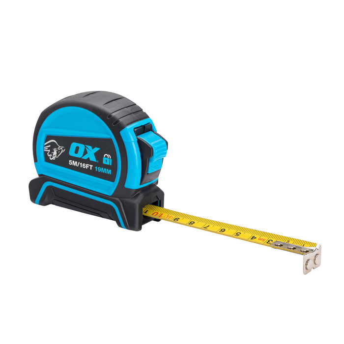 OX Pro Dual Auto Lock Tape Measure – 5m / 16ft
