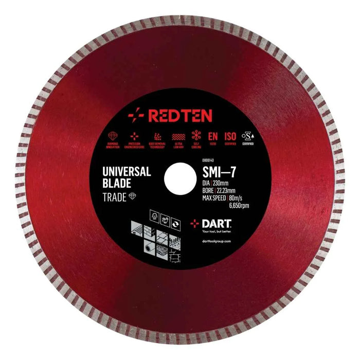 RED TEN TRADE UNIVERSAL BLADE SMI-7 230MM X 22.23MM BORE