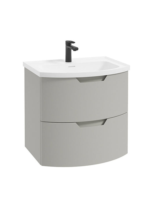 ARC Wall Hung 60cm Two Drawer Vanity Unit Matt White