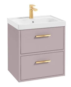 FINLAND Wall Hung  Two Drawer Vanity Unit, Colour Choice