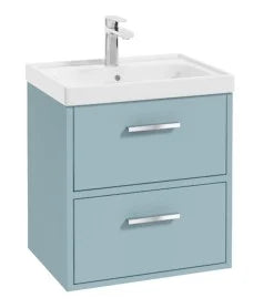FINLAND Wall Hung  Two Drawer Vanity Unit, Colour Choice
