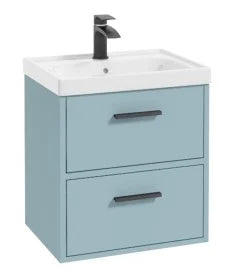 FINLAND Wall Hung  Two Drawer Vanity Unit, Colour Choice