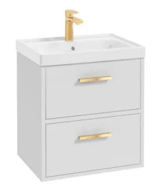 FINLAND Wall Hung  Two Drawer Vanity Unit, Colour Choice