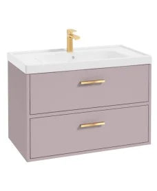 FINLAND Wall Hung  Two Drawer Vanity Unit, Colour Choice