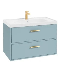 FINLAND Wall Hung  Two Drawer Vanity Unit, Colour Choice