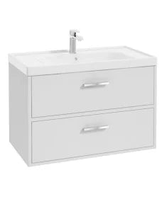 FINLAND Wall Hung  Two Drawer Vanity Unit, Colour Choice