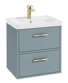 FINLAND Wall Hung  Two Drawer Vanity Unit, Colour Choice
