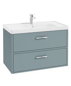 FINLAND Wall Hung  Two Drawer Vanity Unit, Colour Choice