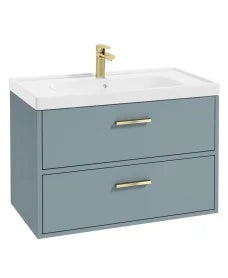 FINLAND Wall Hung  Two Drawer Vanity Unit, Colour Choice
